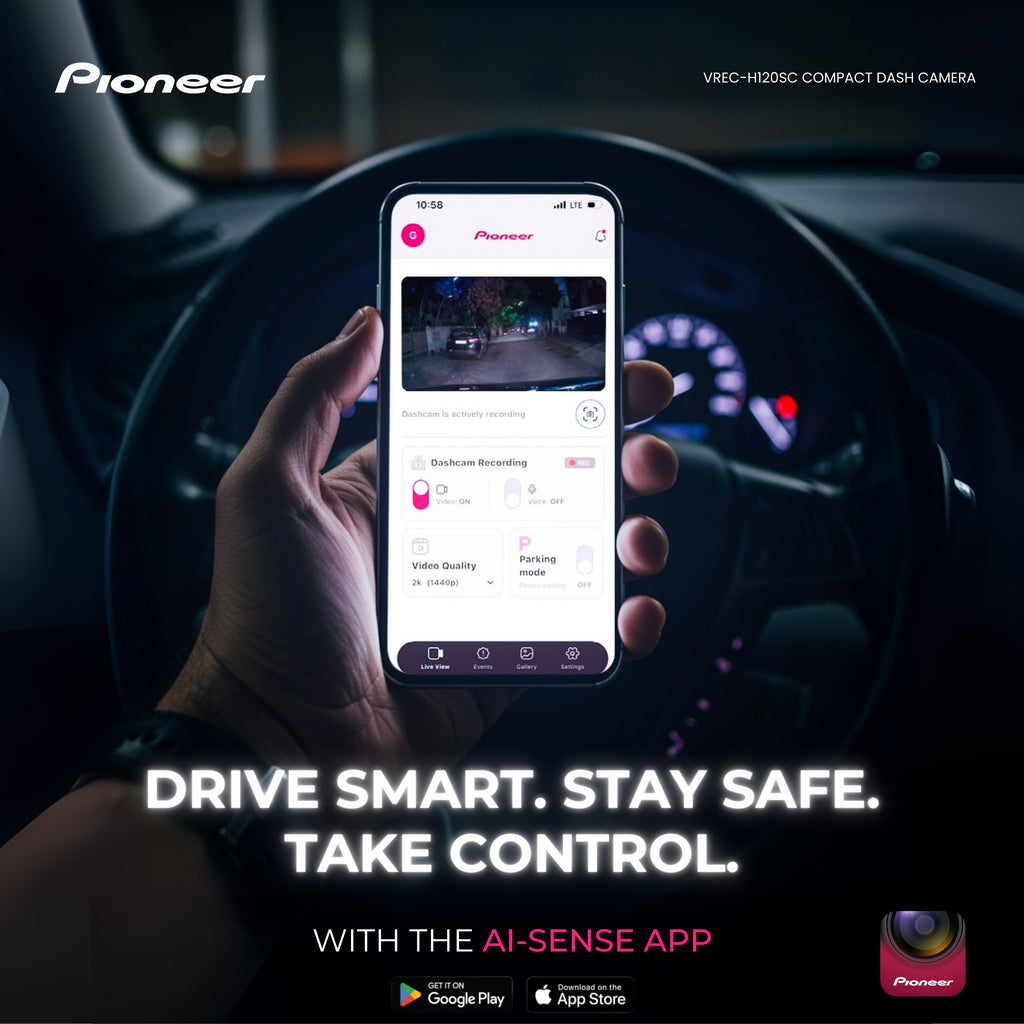 Pioneer VREC-H120SC compact front dash camera – product image 1