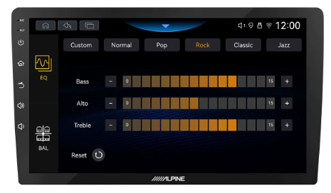 Alpine INE-AW409S – Sound Tuning