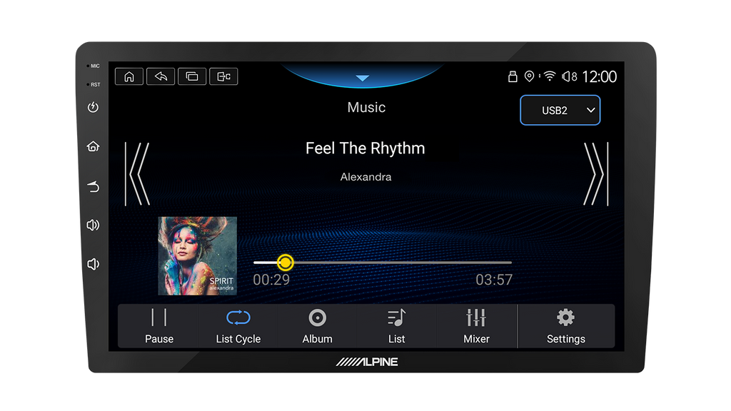 Alpine INE-AW409S – USB Music