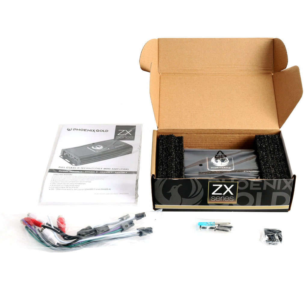 Phoenix Gold ZXM500.4i four-channel mini amplifier – product view 4