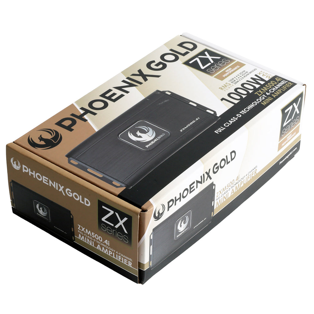 Phoenix Gold ZXM500.4i four-channel mini amplifier – product view 5